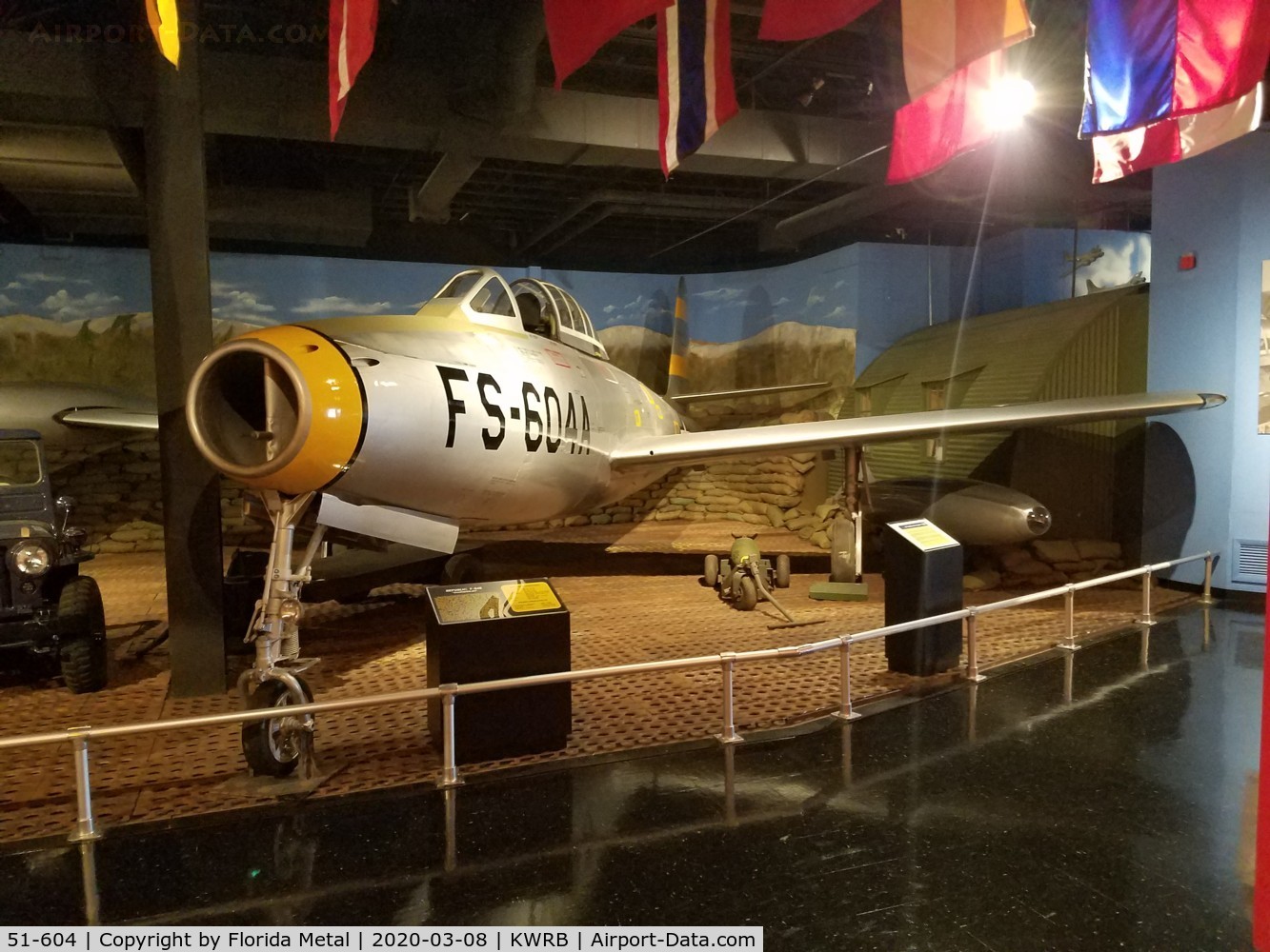 51-604, 1951 Republic F-84E Thunderjet C/N Not found 51-604, Warner Robins