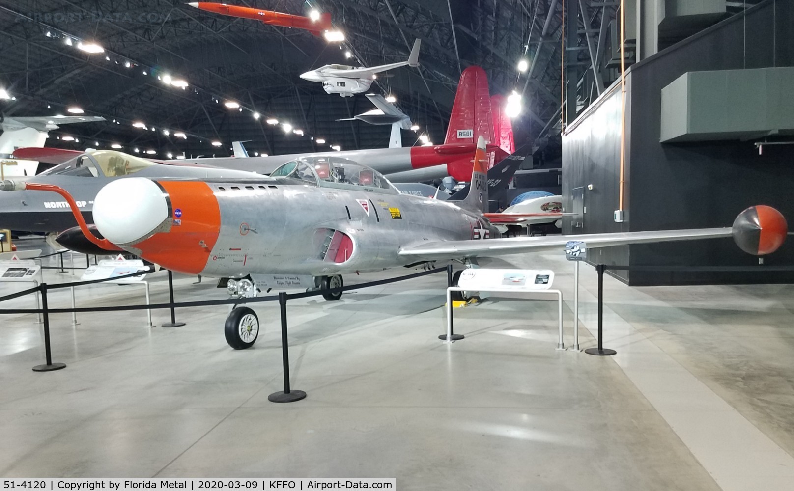 51-4120, 1951 Lockheed NT-33A-1-LO C/N 580-5414, Air Force Museum 2020