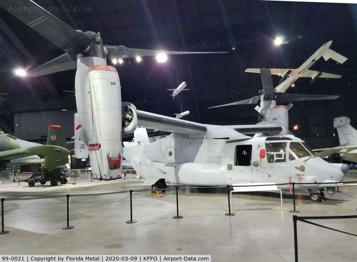99-0021, 1998 Bell-Boeing CV-22B Osprey C/N D0025, Air Force Museum 2020
