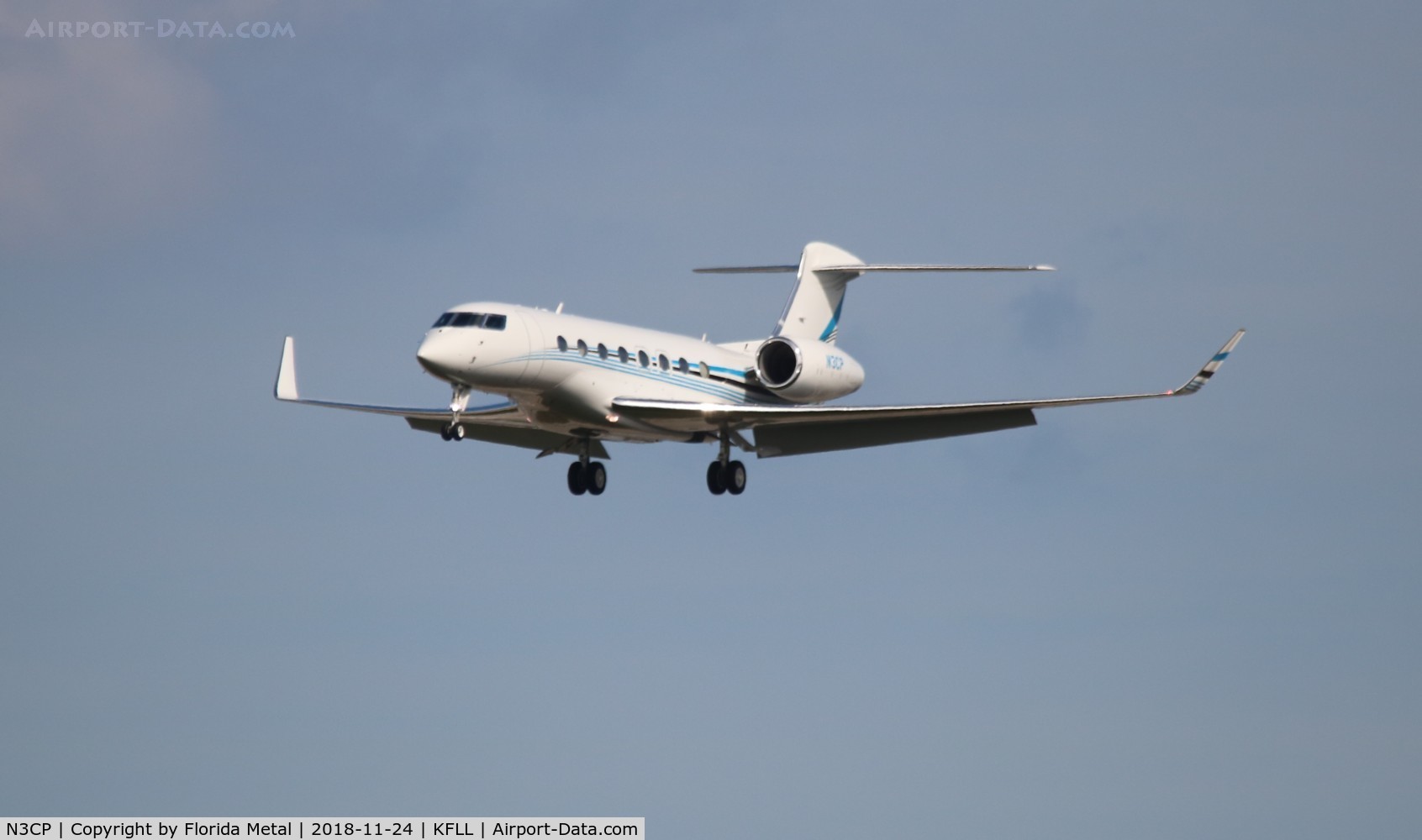 N3CP, 2014 Gulfstream Aerospace G650 (G-VI) C/N 6106, FLL spotting