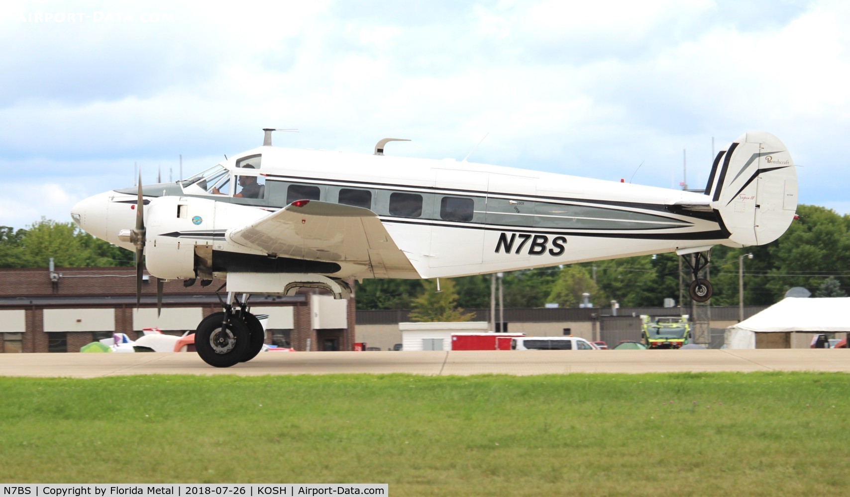 N7BS, 1954 Beech E18S C/N BA-18, Air Venture 2018