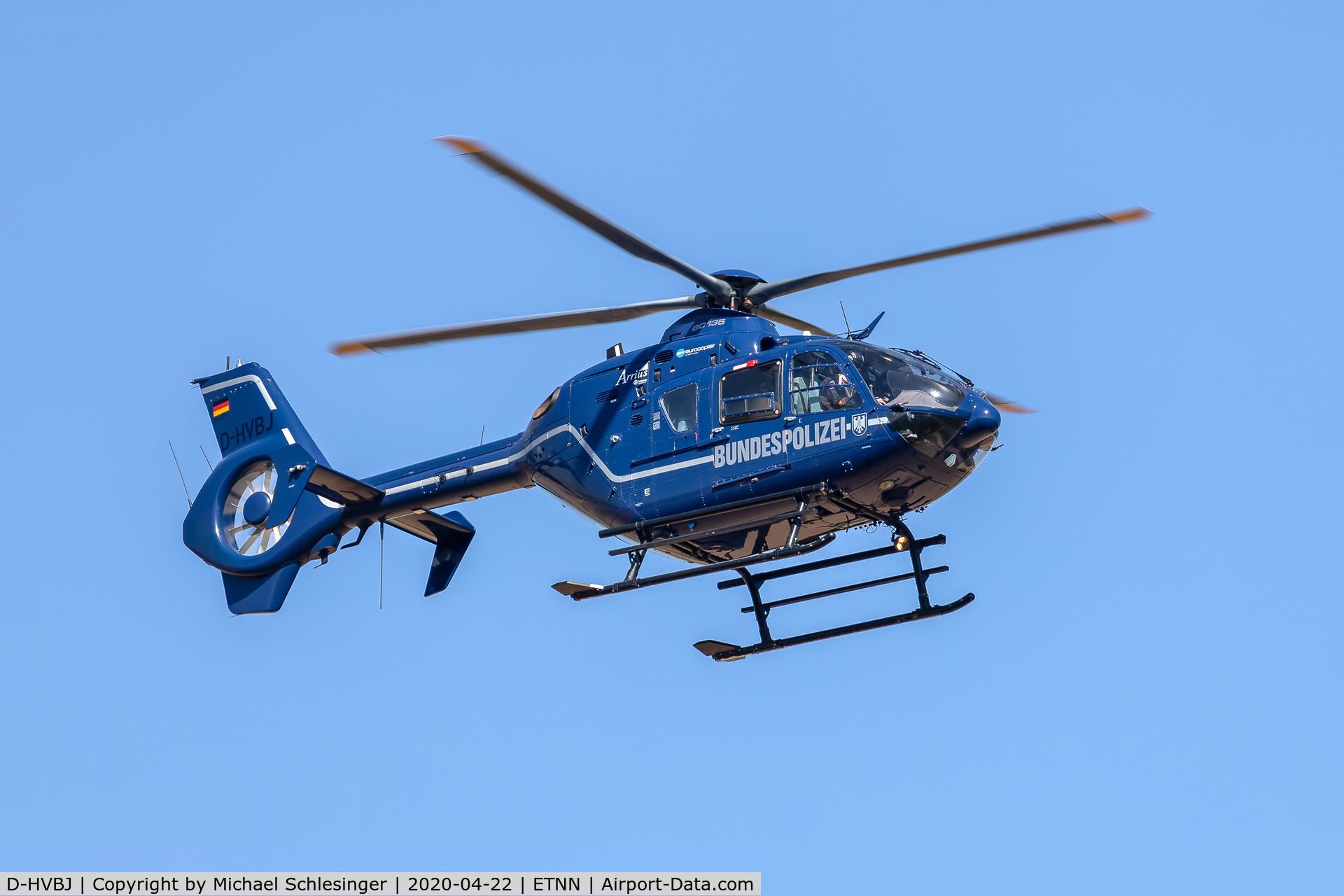 D-HVBJ, 2002 Eurocopter EC-135T-2 C/N 0211, D-HVBJ - Eurocopter EC135T-2 - Bundespolizei (Federal Police)