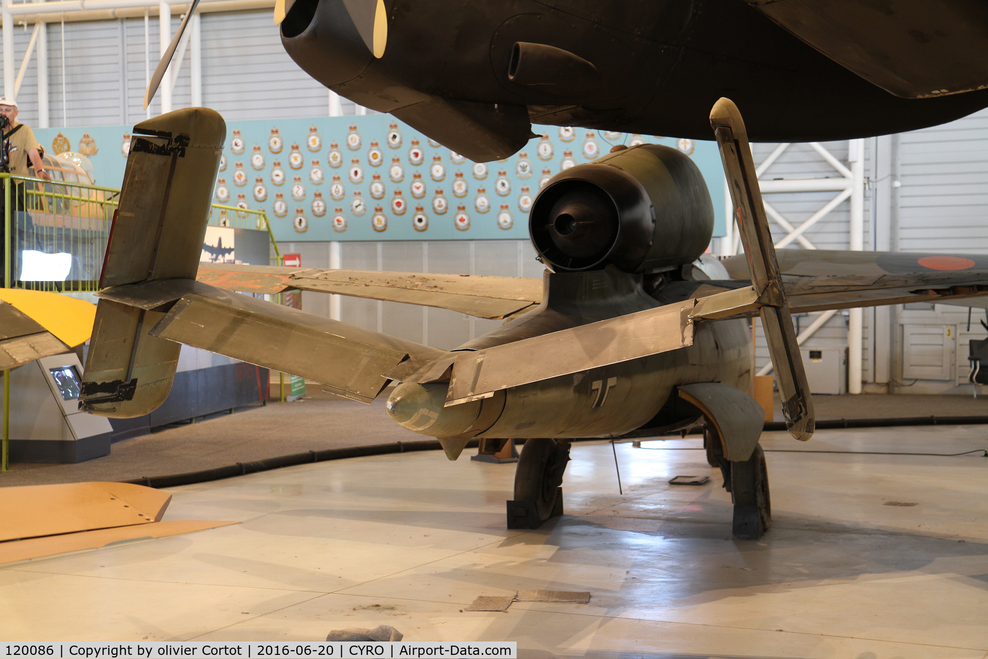 120086, Heinkel He-162A-2 Volksjager C/N 120086, rear view