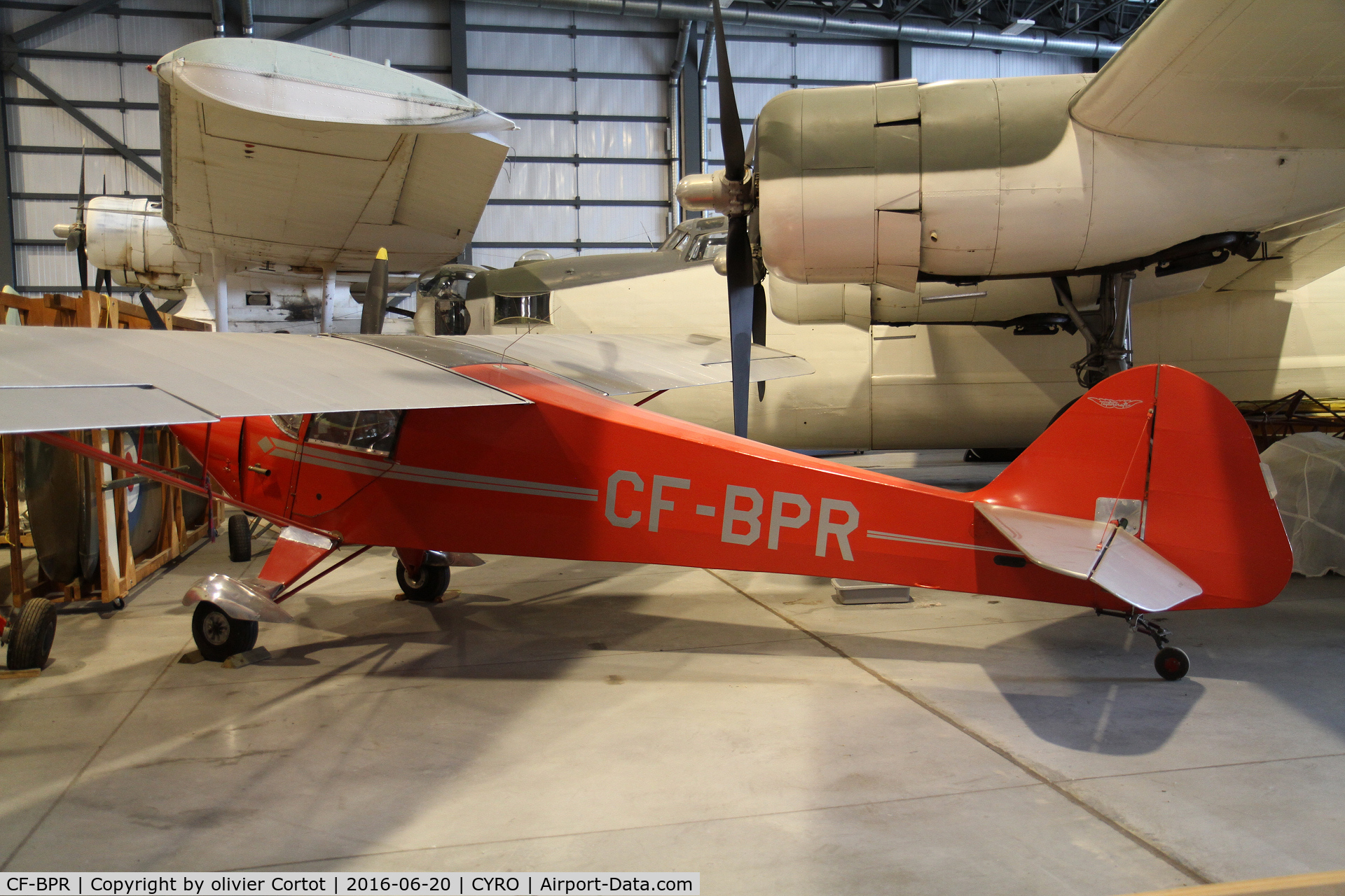 CF-BPR, 1939 Taylorcraft BC-65 C/N 1409, june 2016