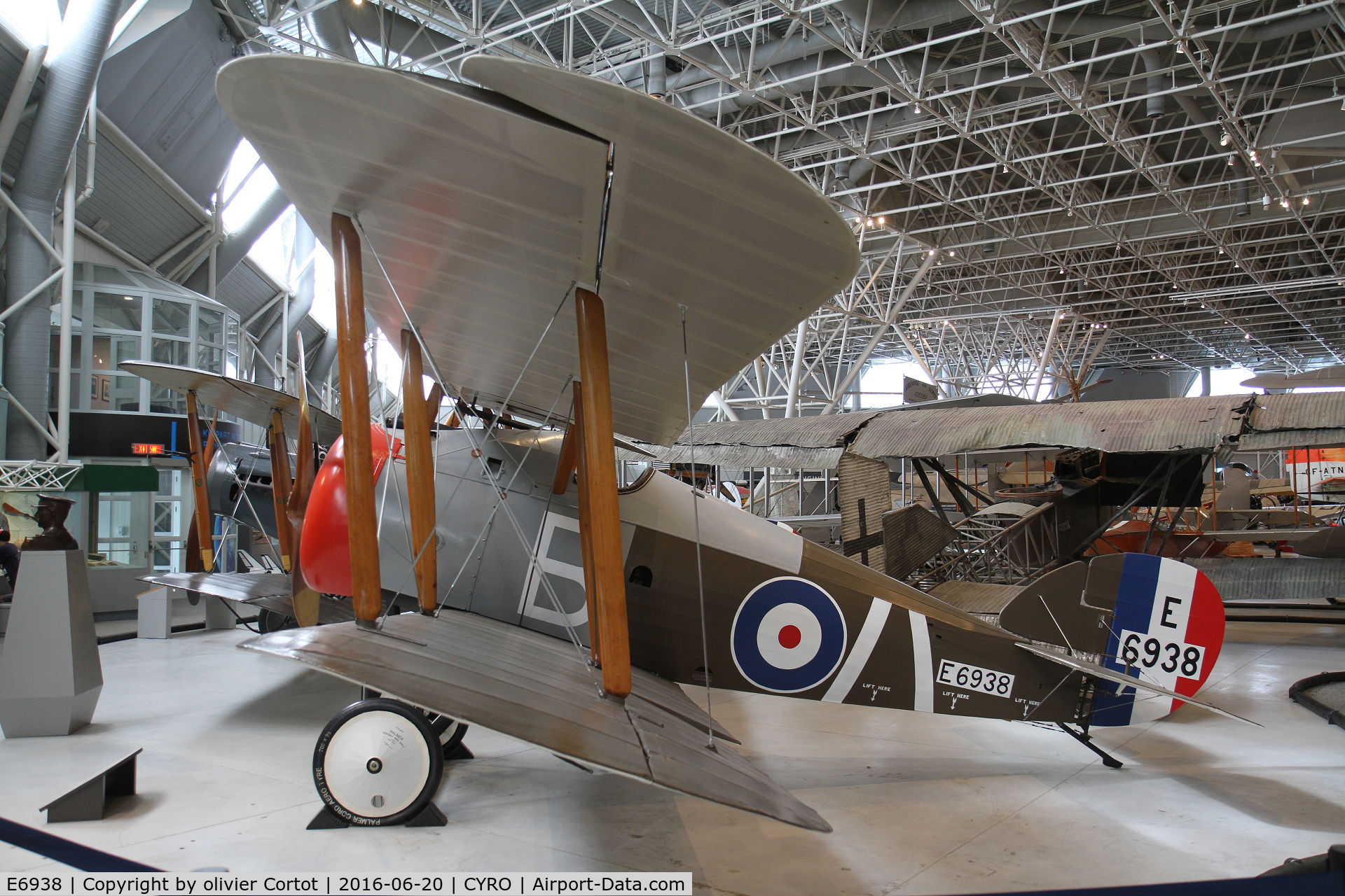 E6938, 1918 Sopwith 7F.1 Snipe C/N 50131, side view