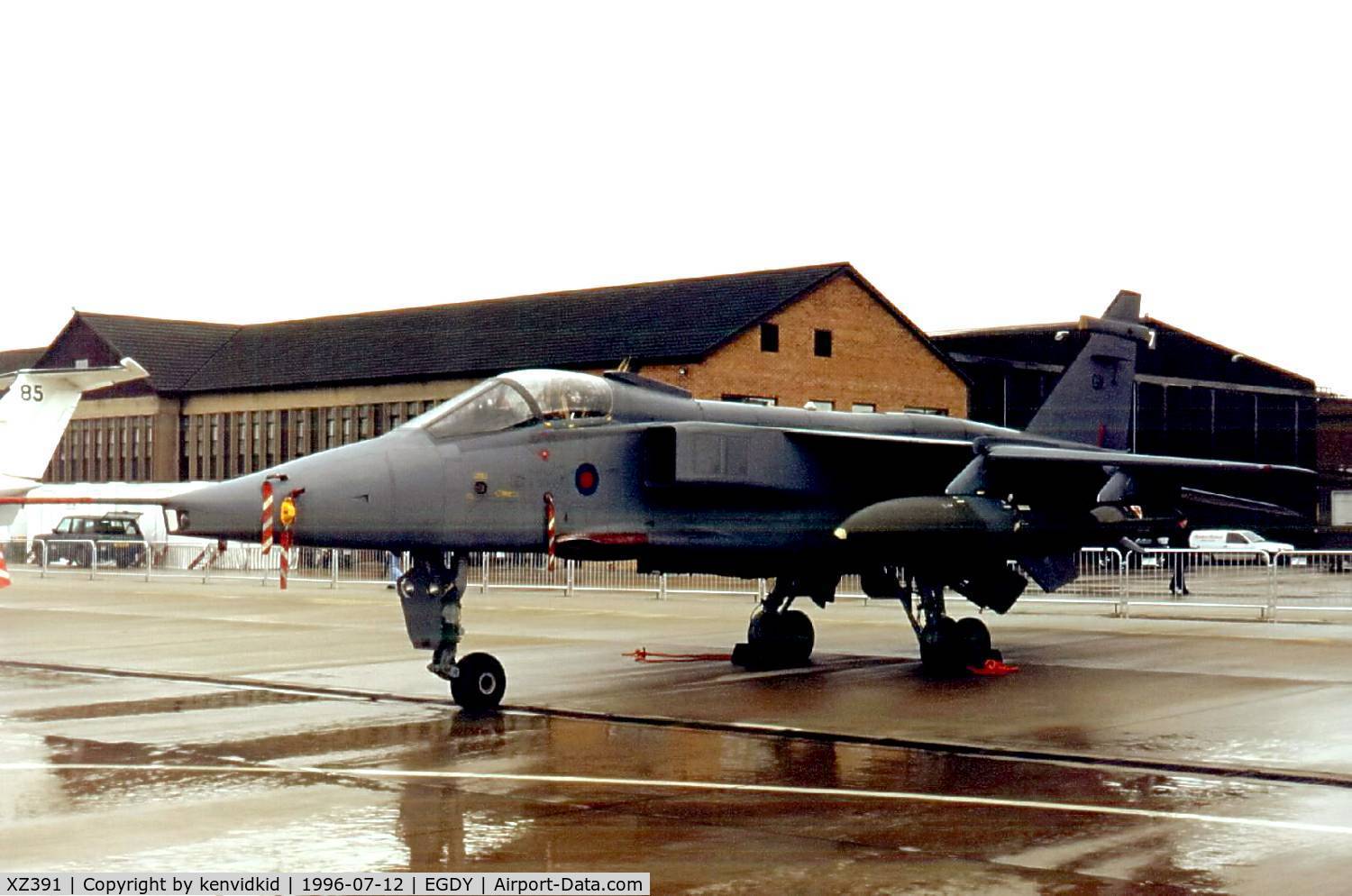XZ391, 1977 Sepecat Jaguar GR.3 C/N S.156, At the 1996 photocall prior to the Yeovilton Air Show.