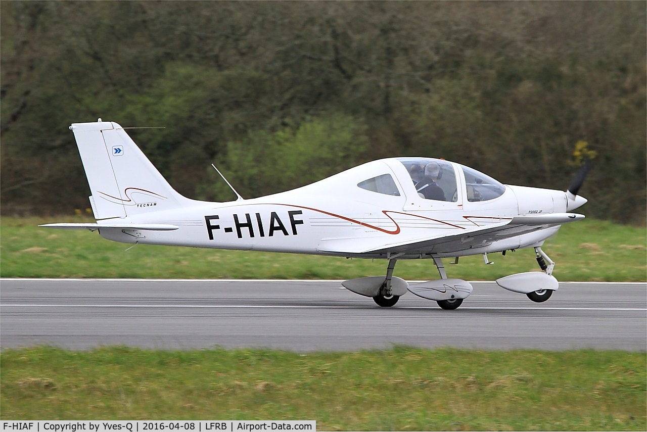F-HIAF, Tecnam P-2002JF Sierra C/N Not Found F-HIAF, Tecnam P2002 JF, Landing rwy 07R, Brest-Bretagne Airport (LFRB-BES