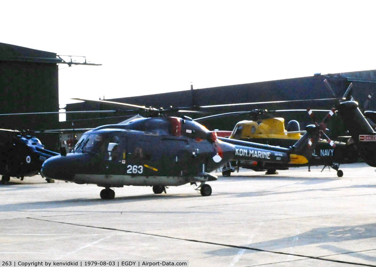 263, Westland Lynx HAS.2(FN) C/N 039, On static display at the 1979 Yeovilton air show.