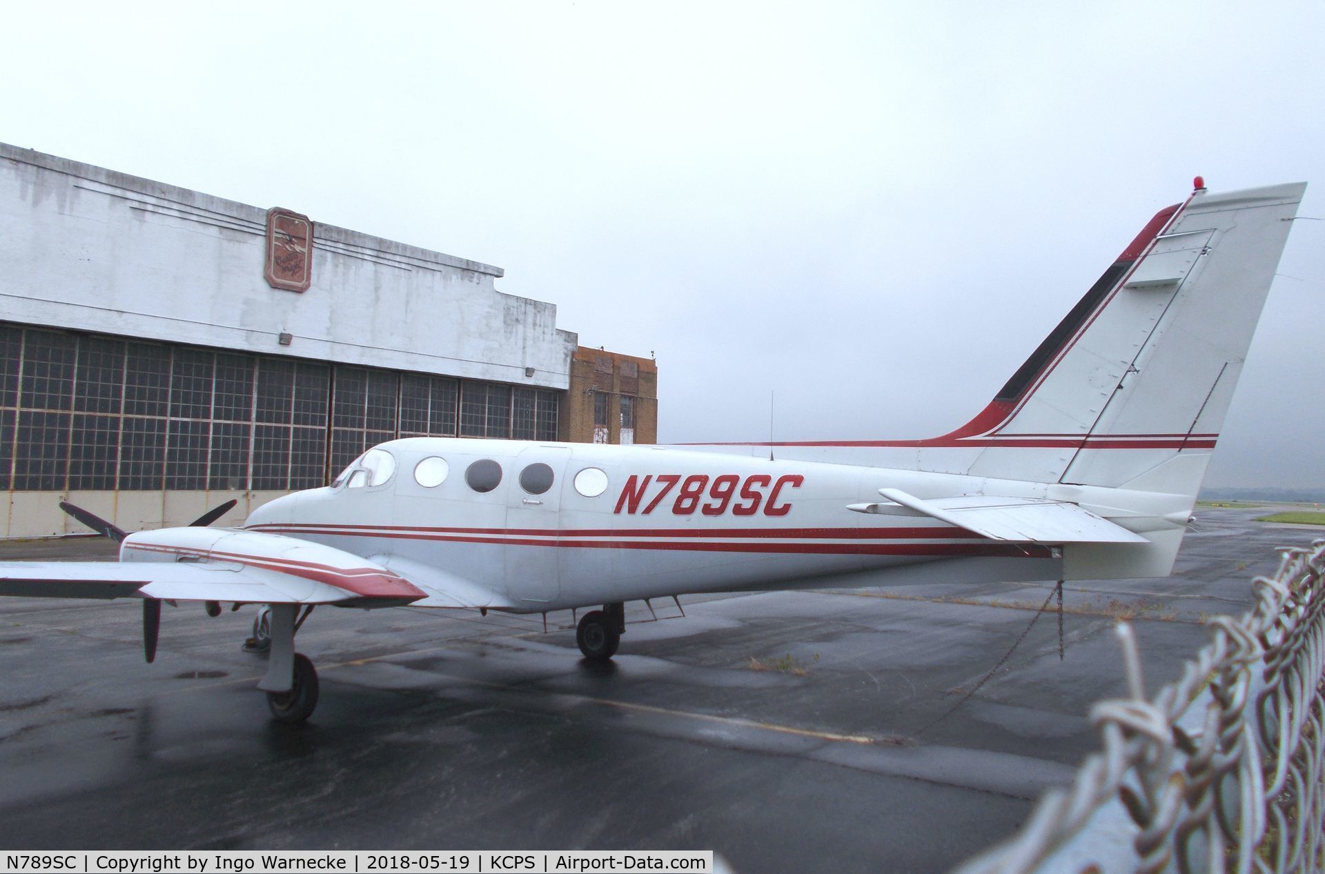 N789SC, Cessna 340 C/N 340-0175, Cessna 340 at the St. Louis Downtown Airport, Cahokia IL