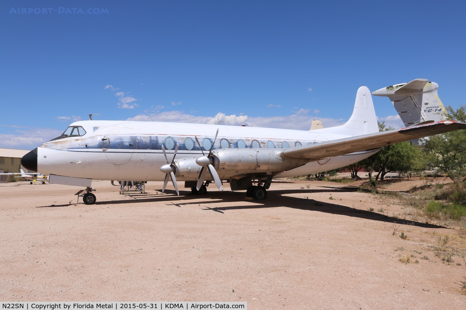 N22SN, 1954 Vickers Viscount 724 C/N 40, PIMA 2015