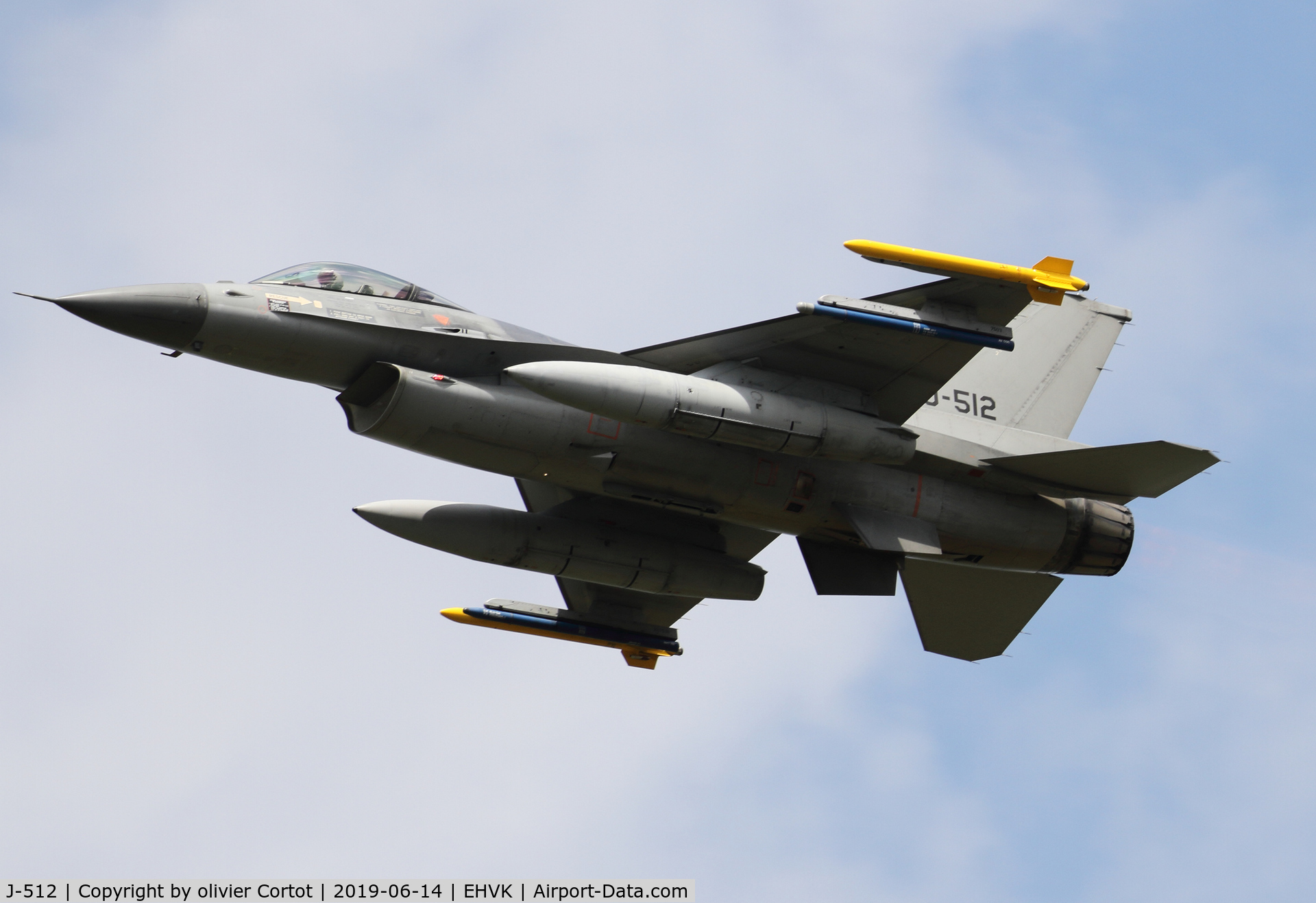 J-512, Fokker F-16AM Fighting Falcon C/N 6D-151, 2019 airshow