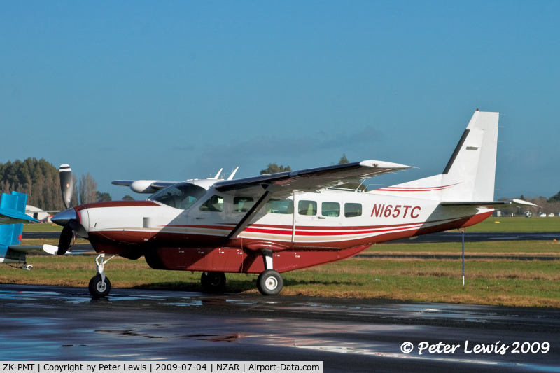 ZK-PMT, 1990 Cessna 208 Caravan I C/N 20800183, Skydive Tandem Ltd., Methven
On arrival in NZ as N165TC