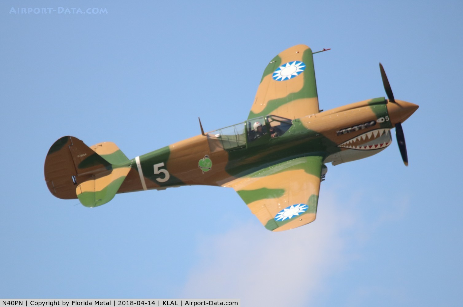 N40PN, 1944 Curtiss P-40N Warhawk C/N 33109, Sun N Fun 2018