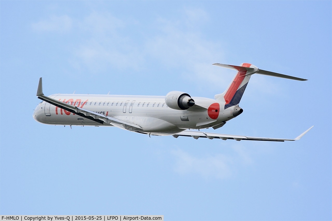 F-HMLO, 2015 Bombardier CRJ-1000EL NG (CL-600-2E25) C/N 19041, Canadair Regional Jet CRJ-1000EL, Climbing from rwy 24, Paris-Orly airport (LFPO-ORY)
