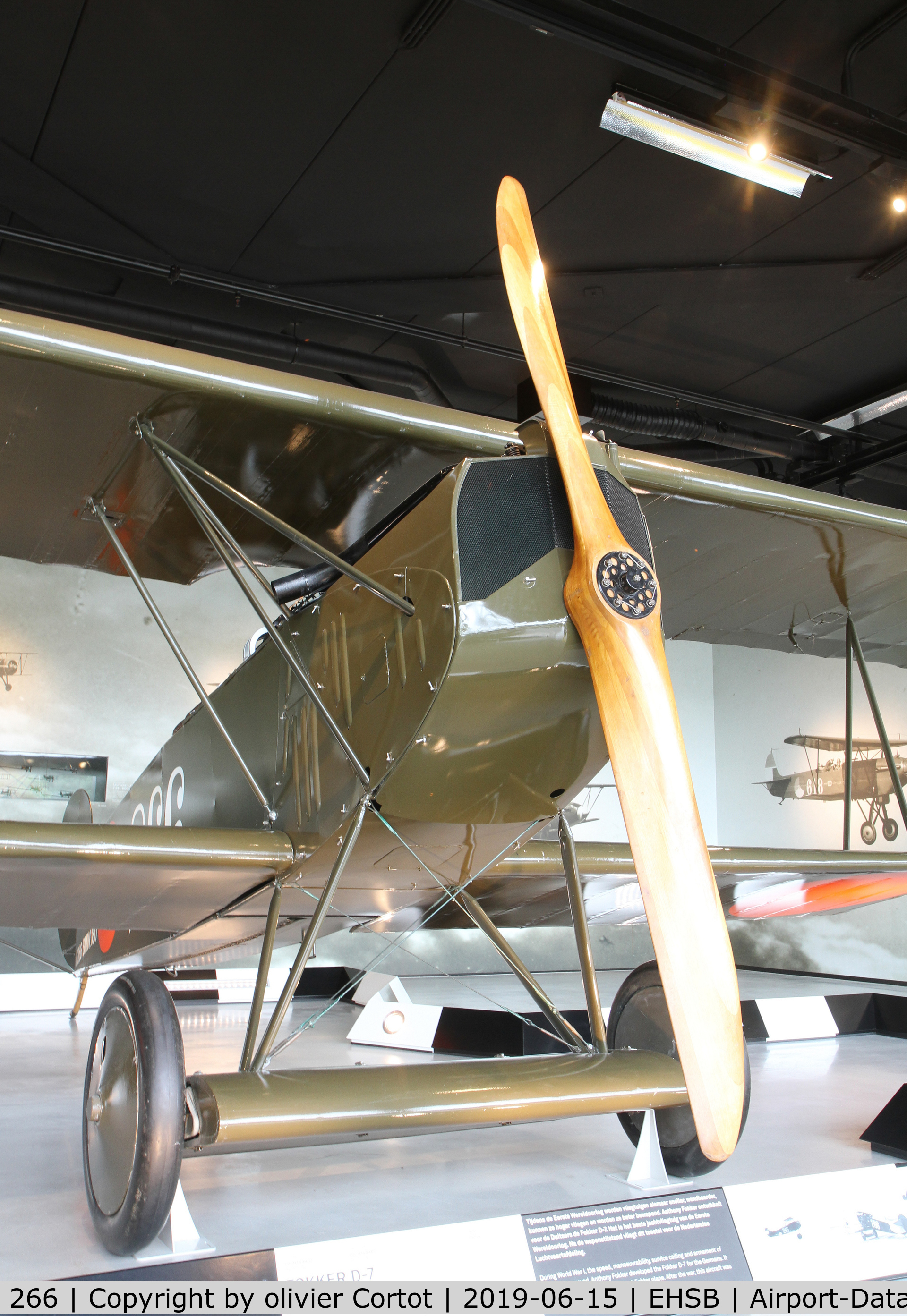 266, 1921 Fokker D-VII C/N 2523, front view