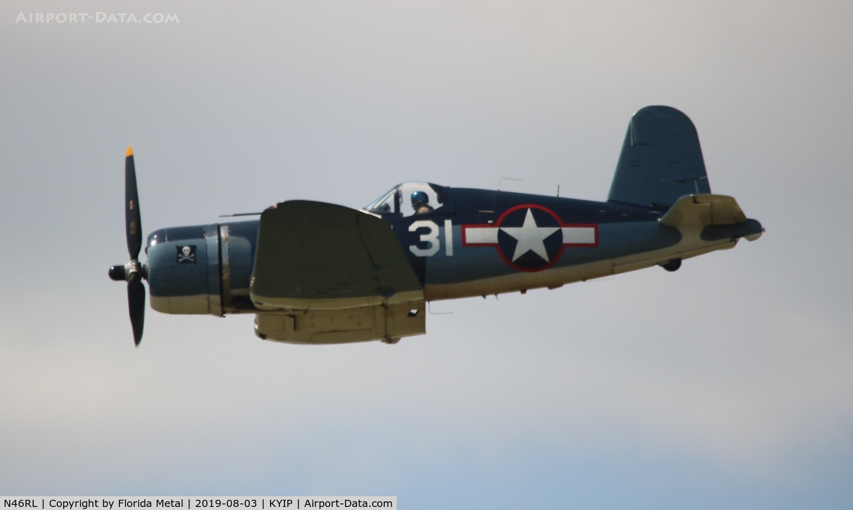 N46RL, 1945 Goodyear FG-1D Corsair C/N Not found (92508/N46RL), Thunder Over Michigan 2019