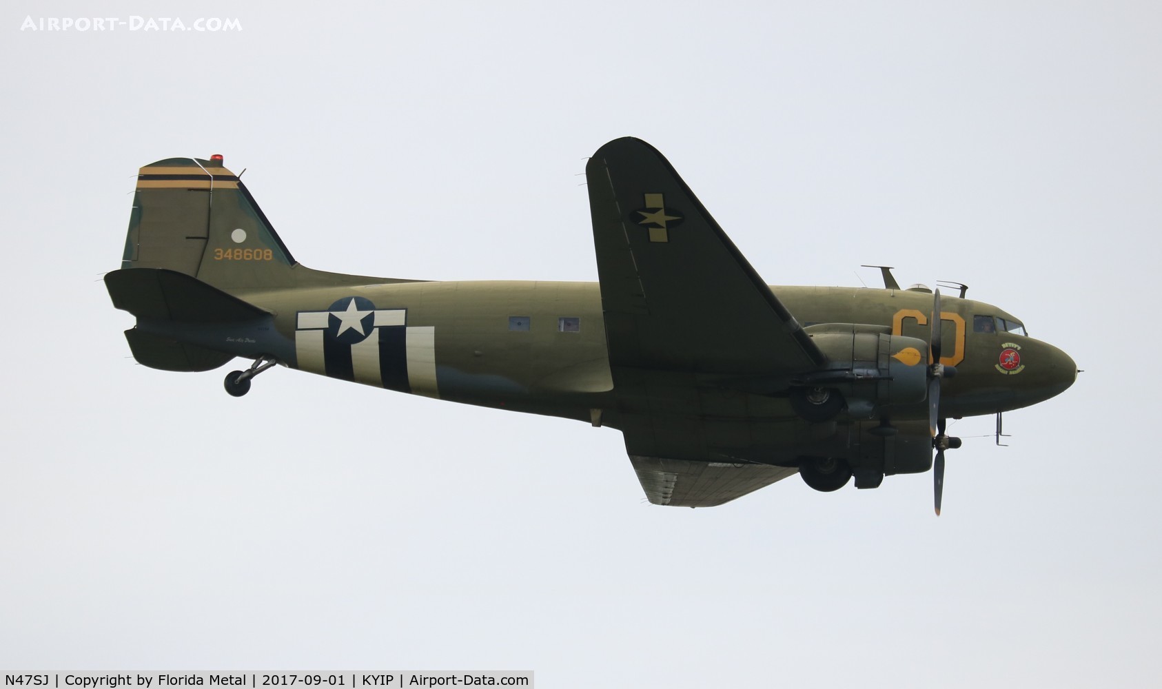 N47SJ, 1943 Douglas DC3C-R (C-47B-5-DK) C/N 14423, Thunder Over Michigan 2017