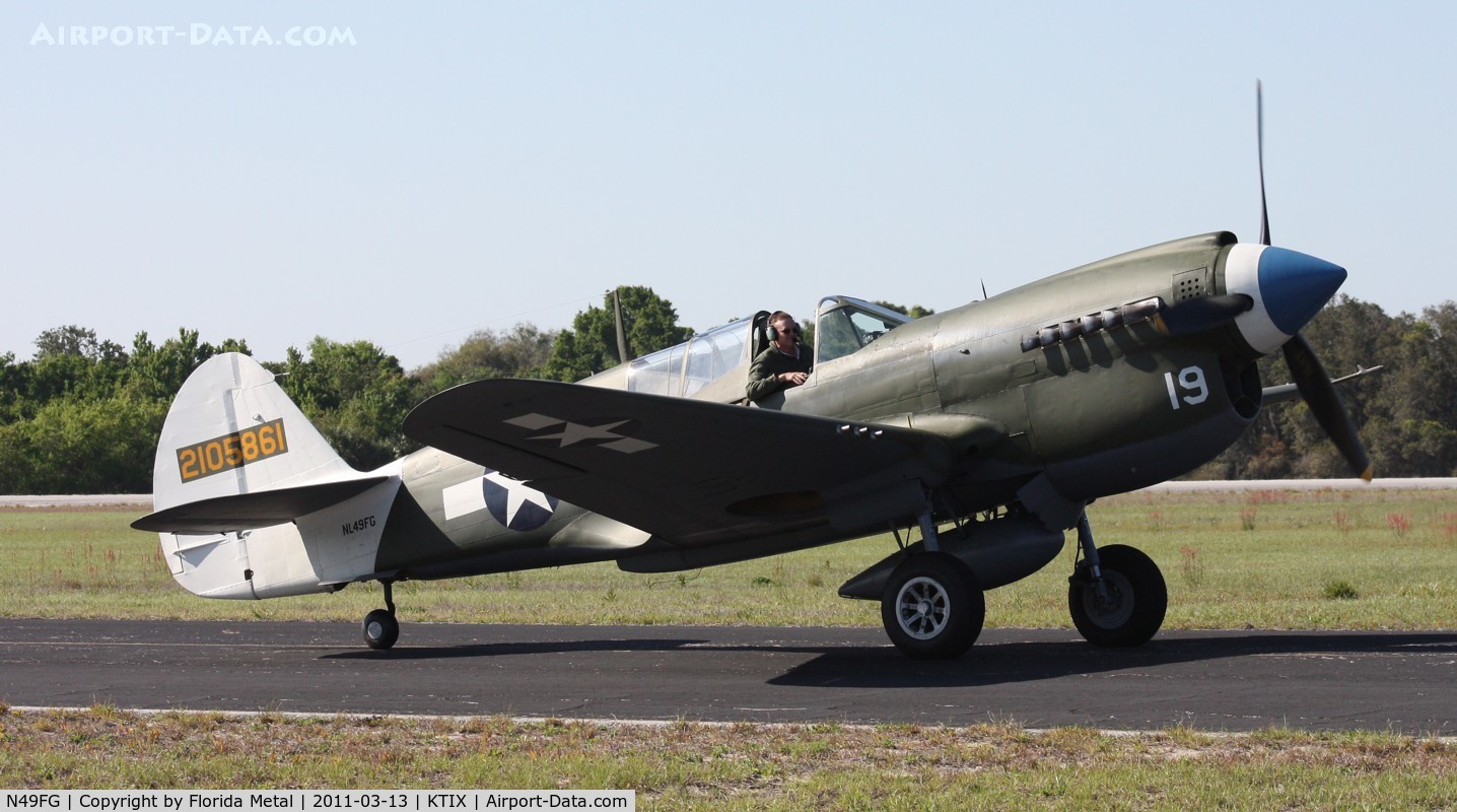 N49FG, 1943 Curtiss P-40N Warhawk C/N 29623, TICO 2011