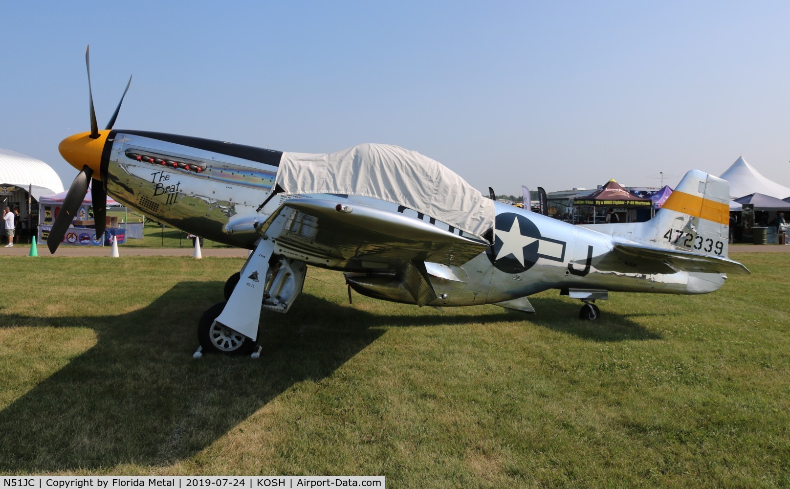 N51JC, 1944 North American P-51D Mustang C/N 122-38798, OSH 2019