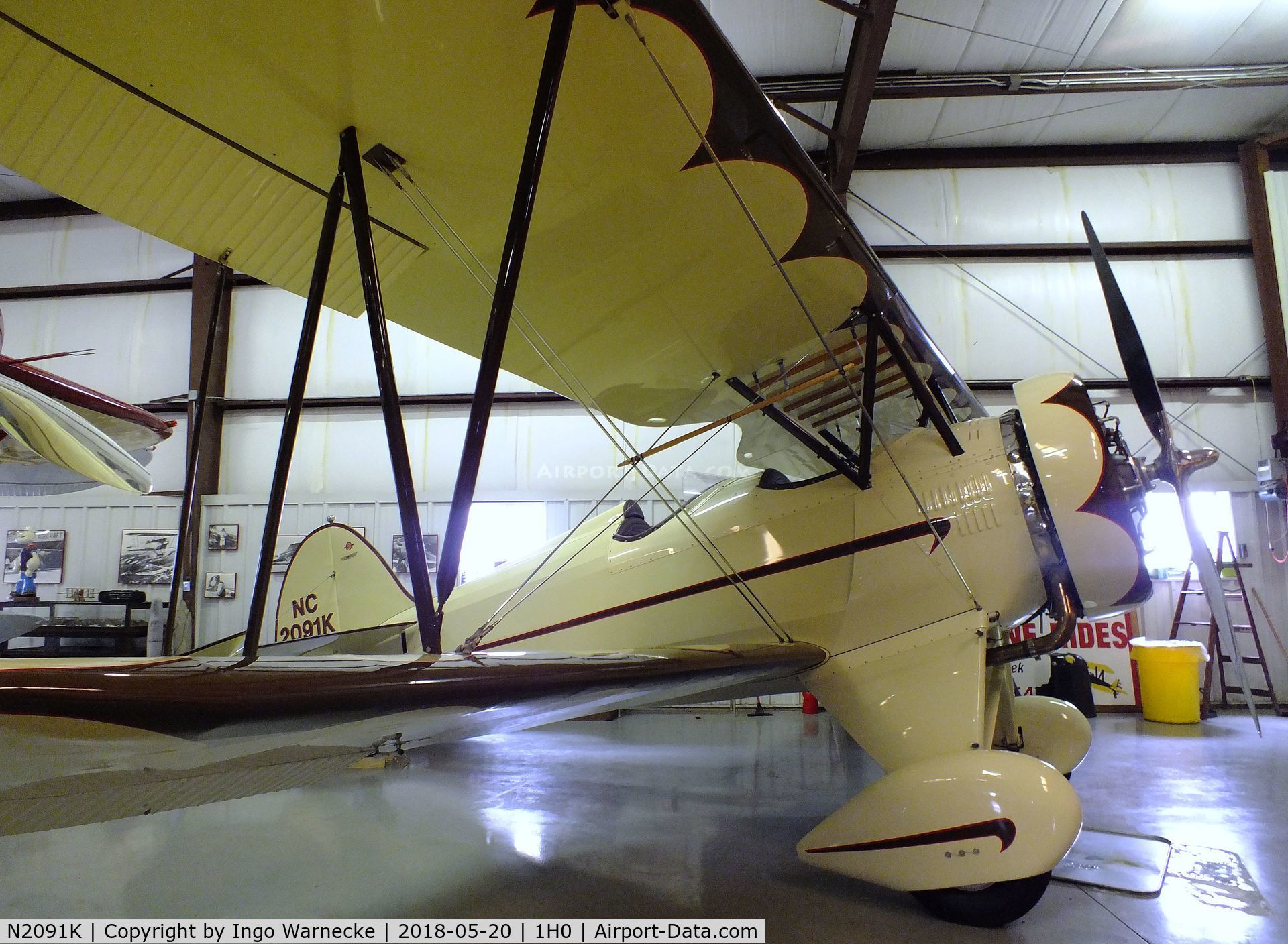 N2091K, 1932 Waco UBF C/N 3608, Waco UBF at the Aircraft Restoration Museum at Creve Coeur airfield, Maryland Heights MO