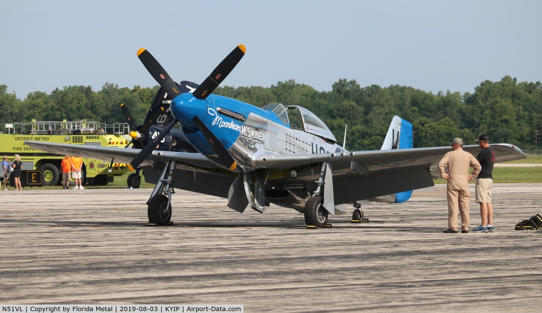 N51VL, 1944 North American F-51D Mustang C/N 122-40196, thunder Over Michigan 2019