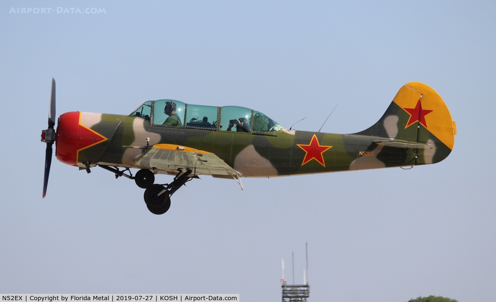 N52EX, 1988 Yakovlev (Aerostar) Yak-52 C/N 888407, Air Venture 2019