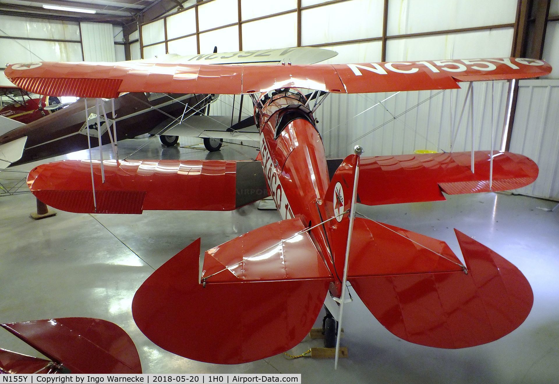 N155Y, 1932 Waco UBF C/N 3618, Waco UBF at the Aircraft Restoration Museum at Creve Coeur airfield, Maryland Heights MO