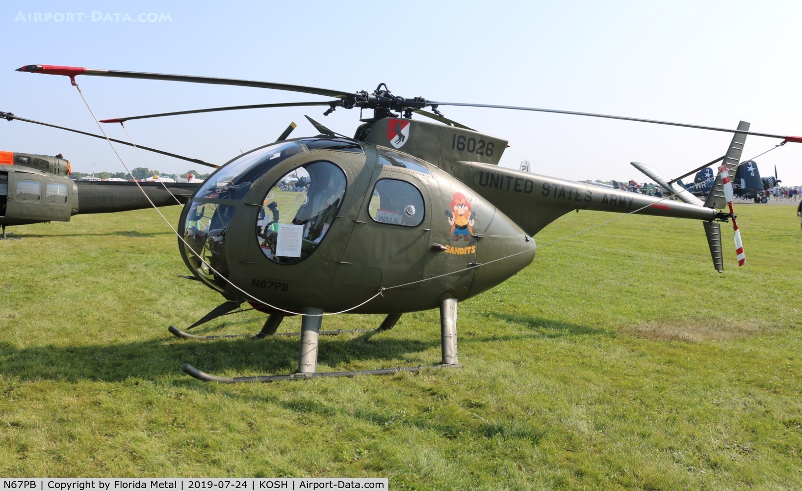 N67PB, 1968 Hughes OH-6A Cayuse C/N 480411, Air Venture 2019