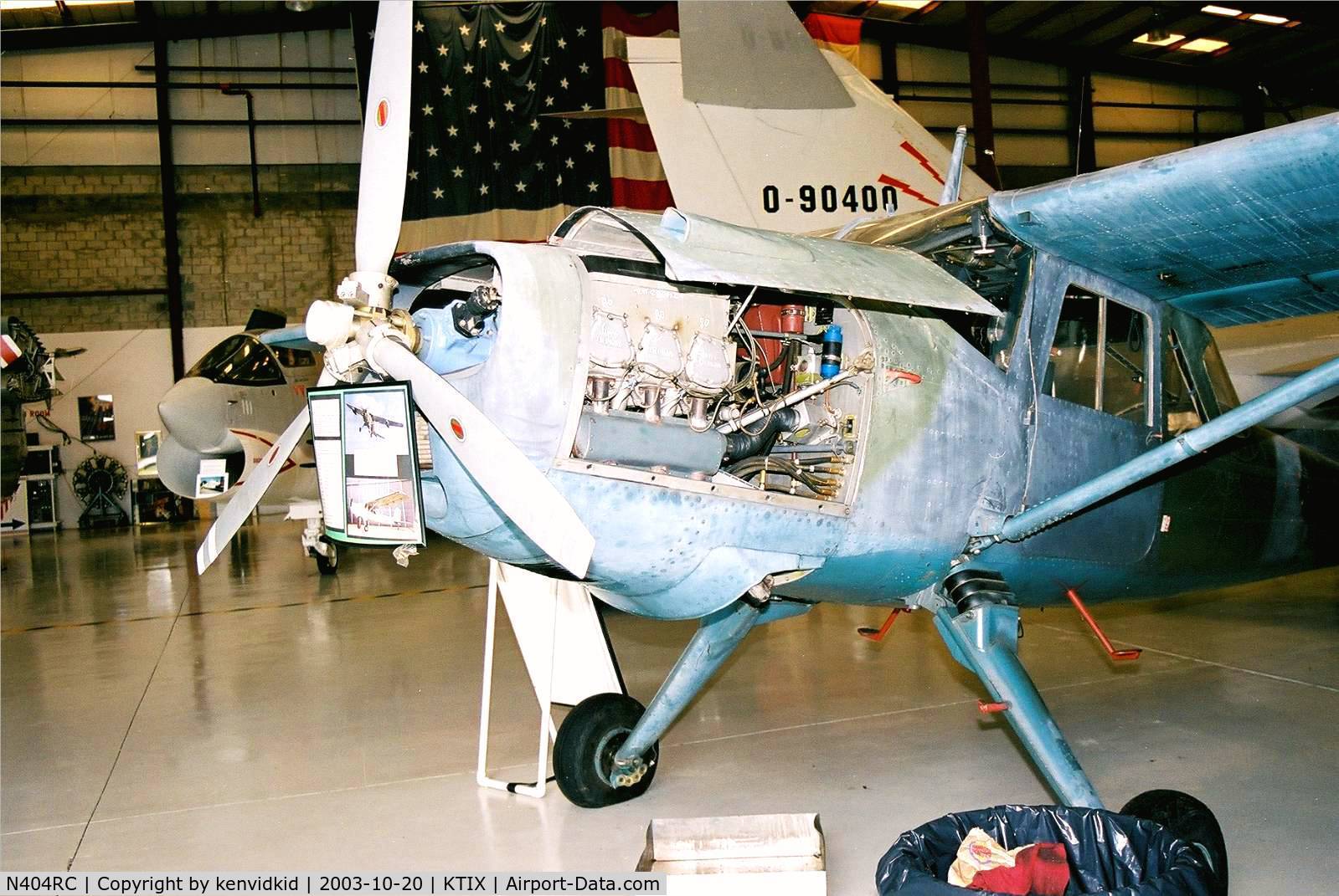 N404RC, 1973 Utva UTVA-66 (V-51) C/N 0855, At the Valliant Air Command Museum.