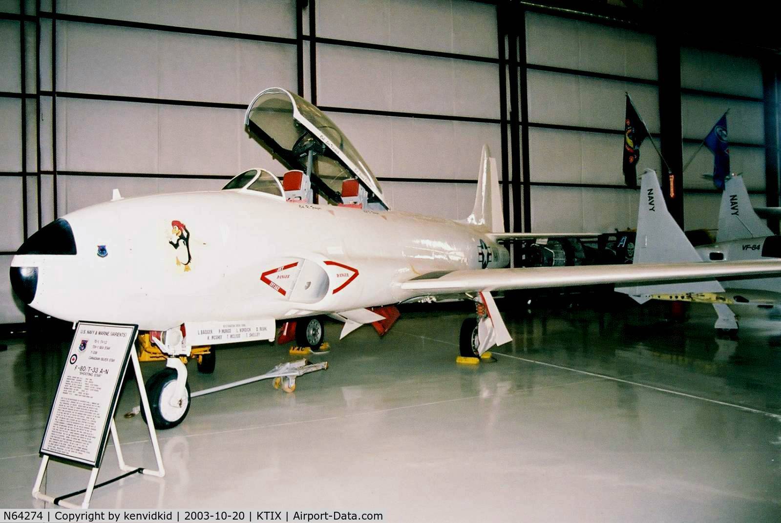 N64274, 1957 Lockheed T-33A Shooting Star C/N 57-0569 (580-1219), At the Valliant Air Command Museum.