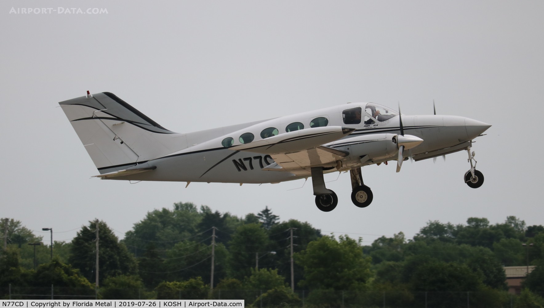N77CD, 1975 Cessna 414 Chancellor C/N 414-0646, Air Venture 2019