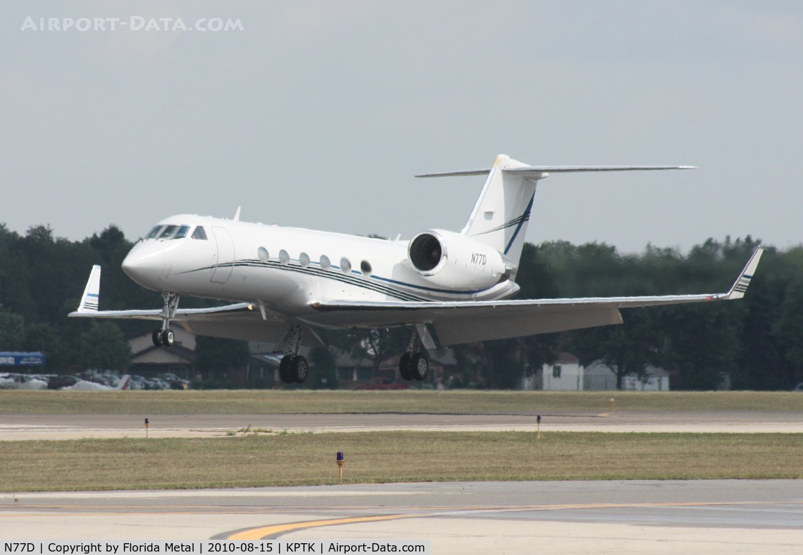 N77D, 1998 Gulfstream Aerospace G-IV C/N 1340, PTK 2010