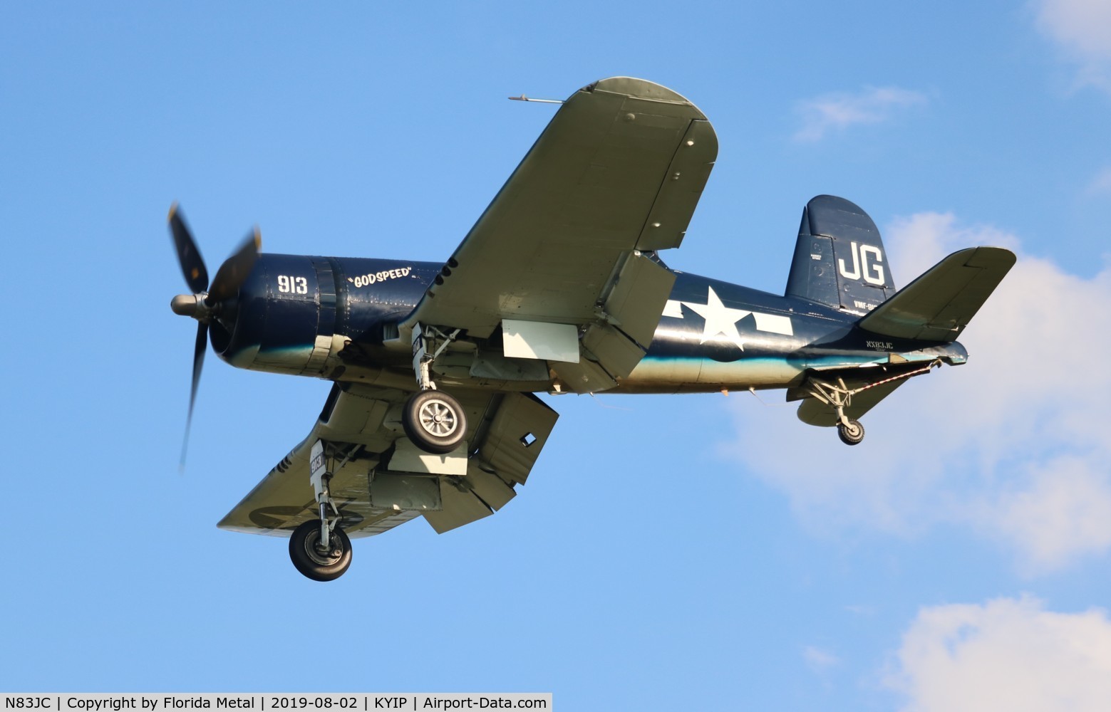 N83JC, 1943 Goodyear FG-1D Corsair C/N 67089, Thunder Over Michigan 2019