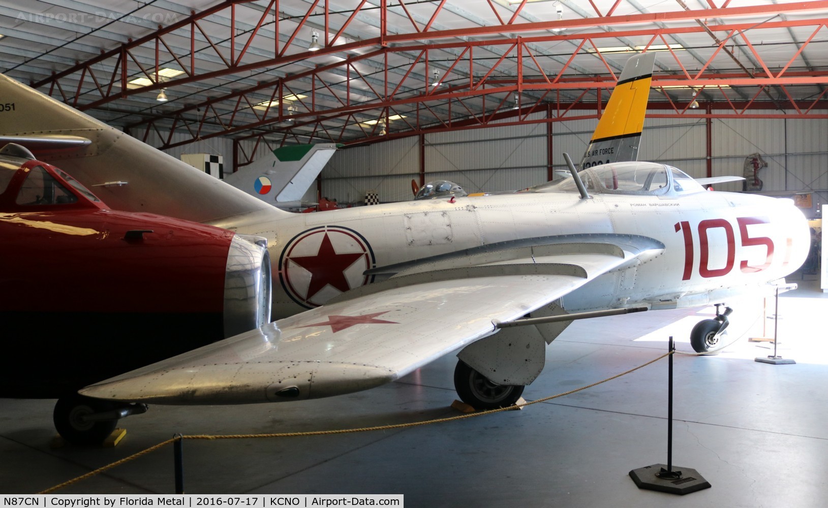 N87CN, Mikoyan-Gurevich MiG-15 C/N 910-51, Planes of Fame