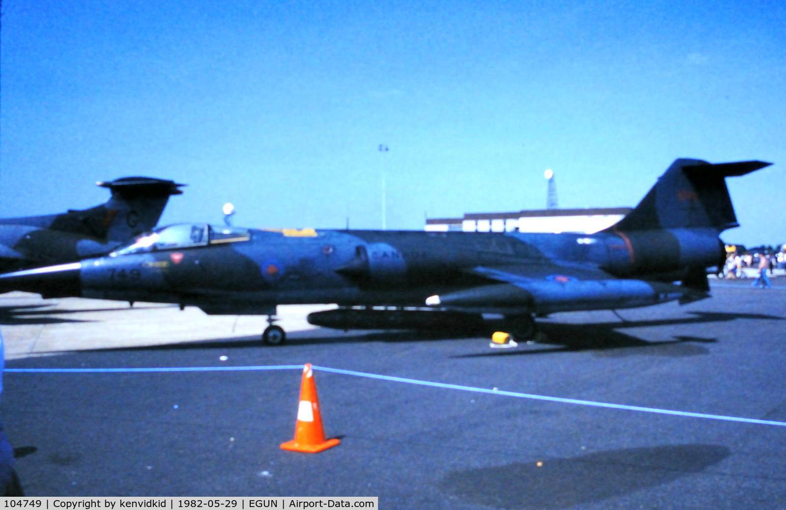 104749, Canadair CF-104 Starfighter C/N 683A-1049, At the 1982 Mildenhall Air Fete.