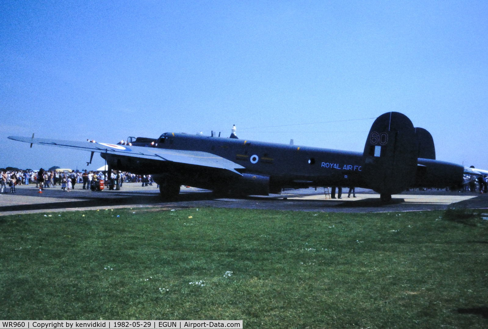 WR960, 1954 Avro 716 Shackleton AEW.2 C/N Not found WR960, At the 1982 Mildenhall Air Fete.