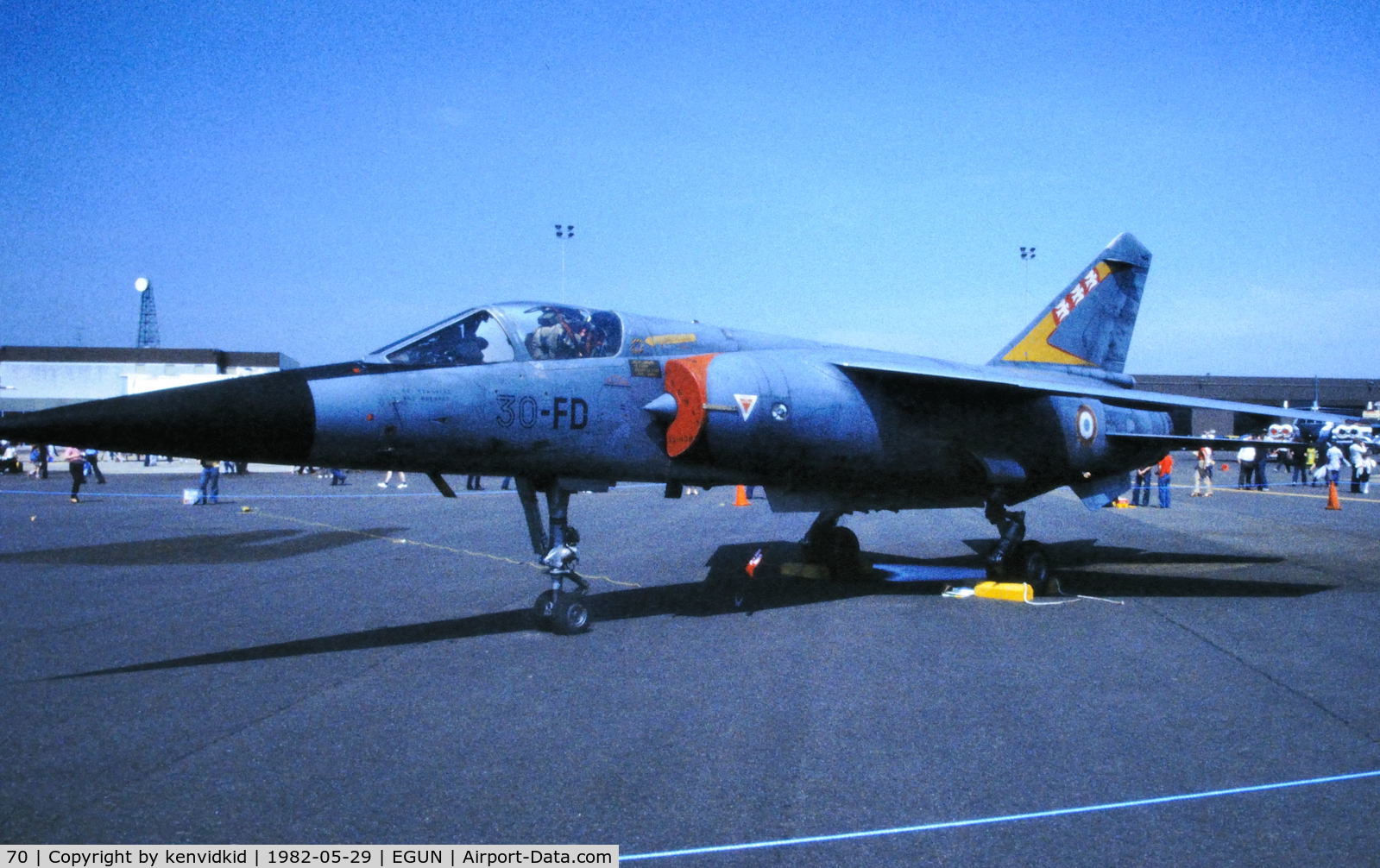 70, Dassault Mirage F.1C C/N 70, At the 1982 Mildenhall Air Fete.