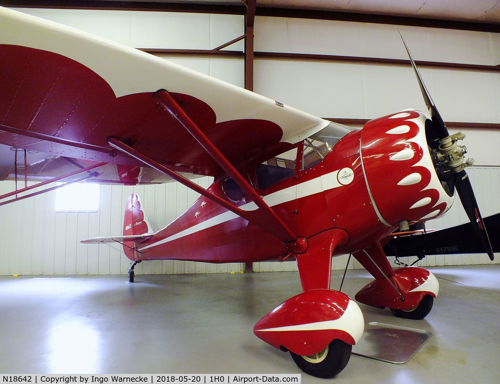 N18642, 1933 Monocoupe 110 C/N 6W53, Monocoupe 110 at the Aircraft Restoration Museum at Creve Coeur airfield, Maryland Heights MO