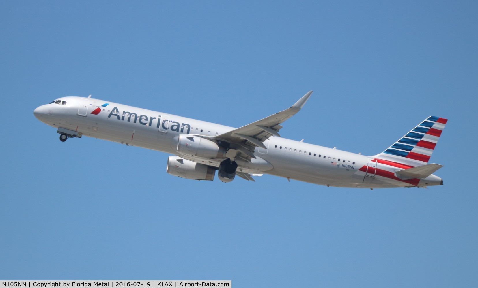 N105NN, 2013 Airbus A321-231 C/N 5904, LAX 2016