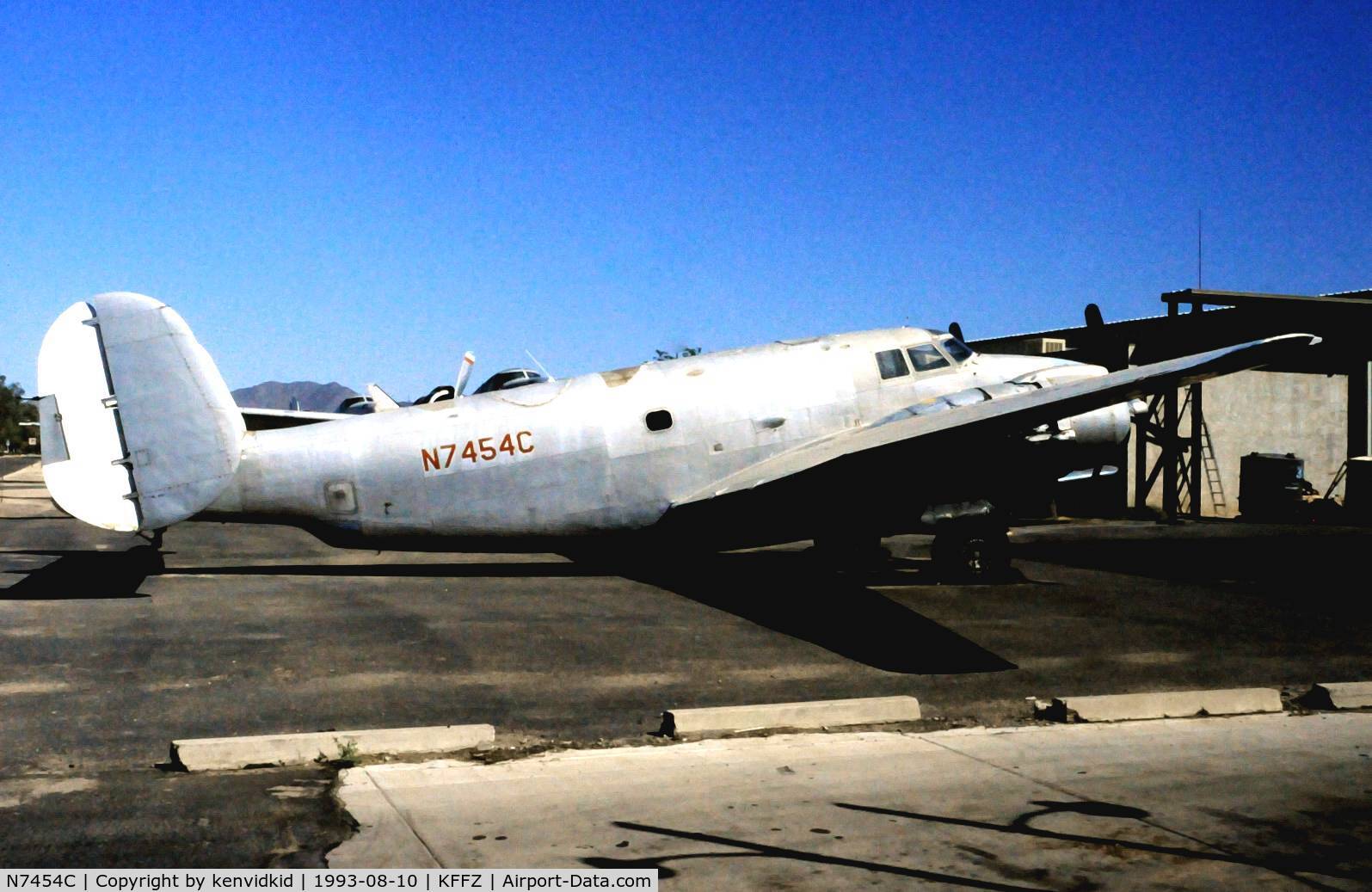 N7454C, 1942 Lockheed PV-2 Harpoon C/N 15-1599, At Falcon Field.