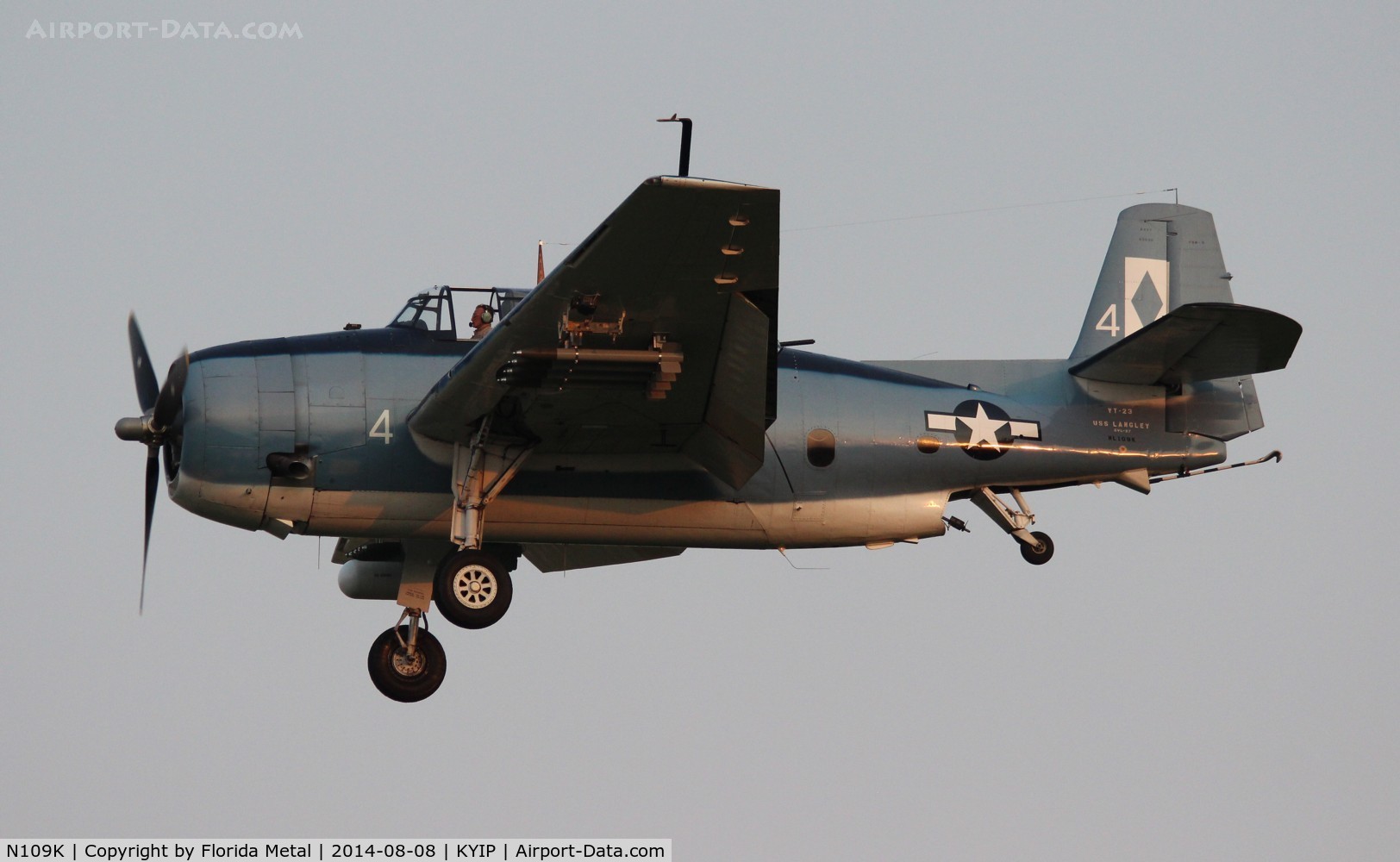 N109K, 1945 Grumman TBM-3 Avenger C/N 3800, TOM 2014