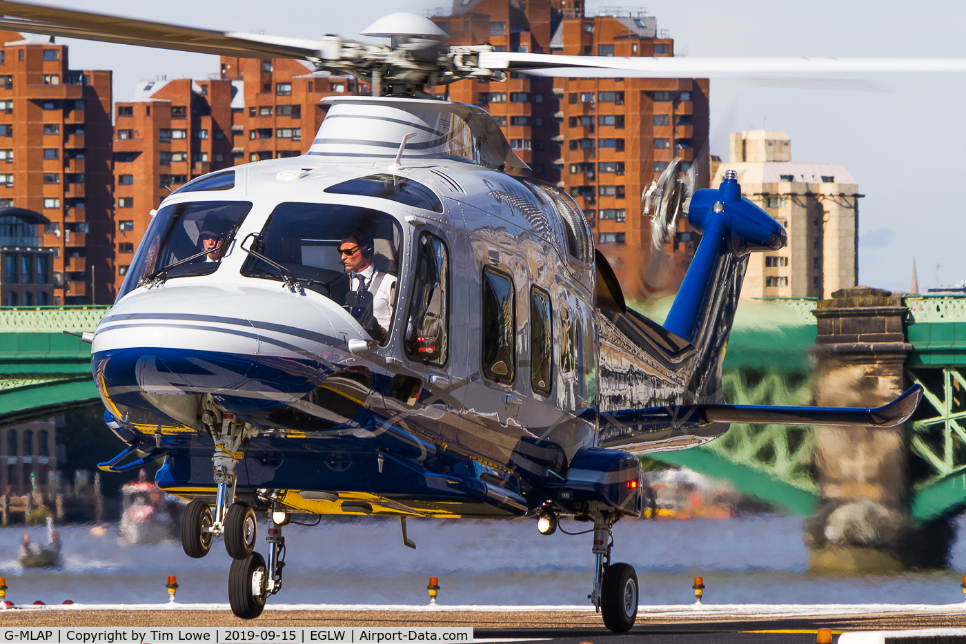 G-MLAP, 2016 Leonardo AW-169 C/N 69020, London heliport