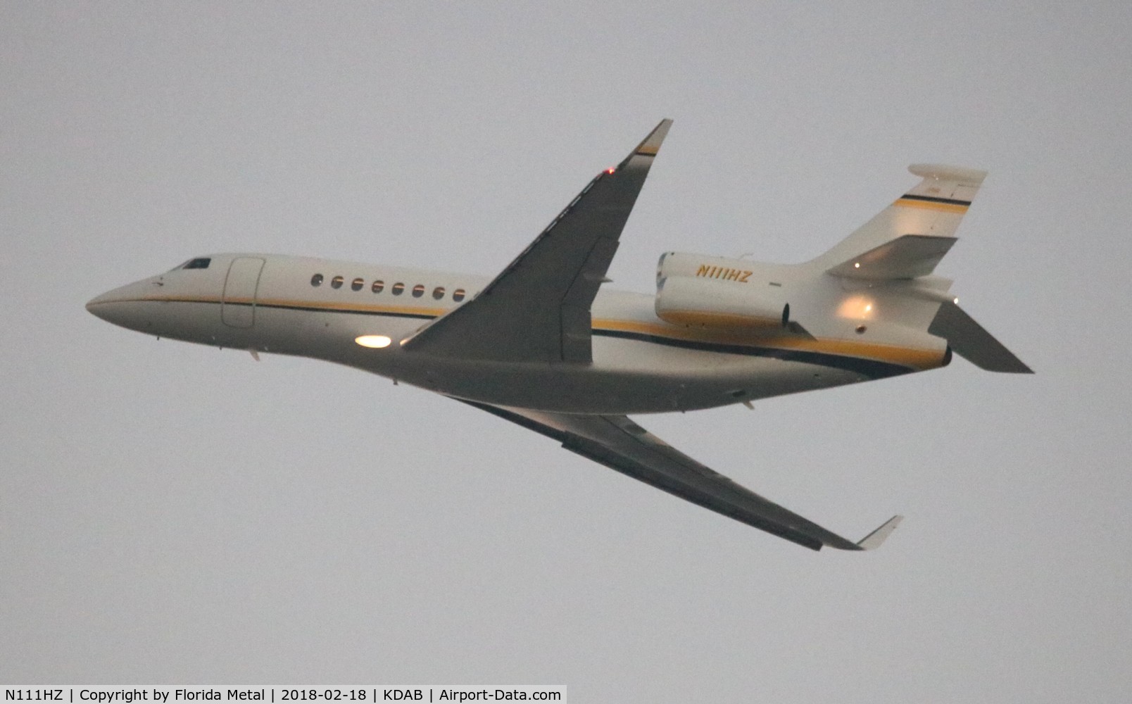 N111HZ, 2011 Dassault Falcon 7X C/N 137, DAB 2018