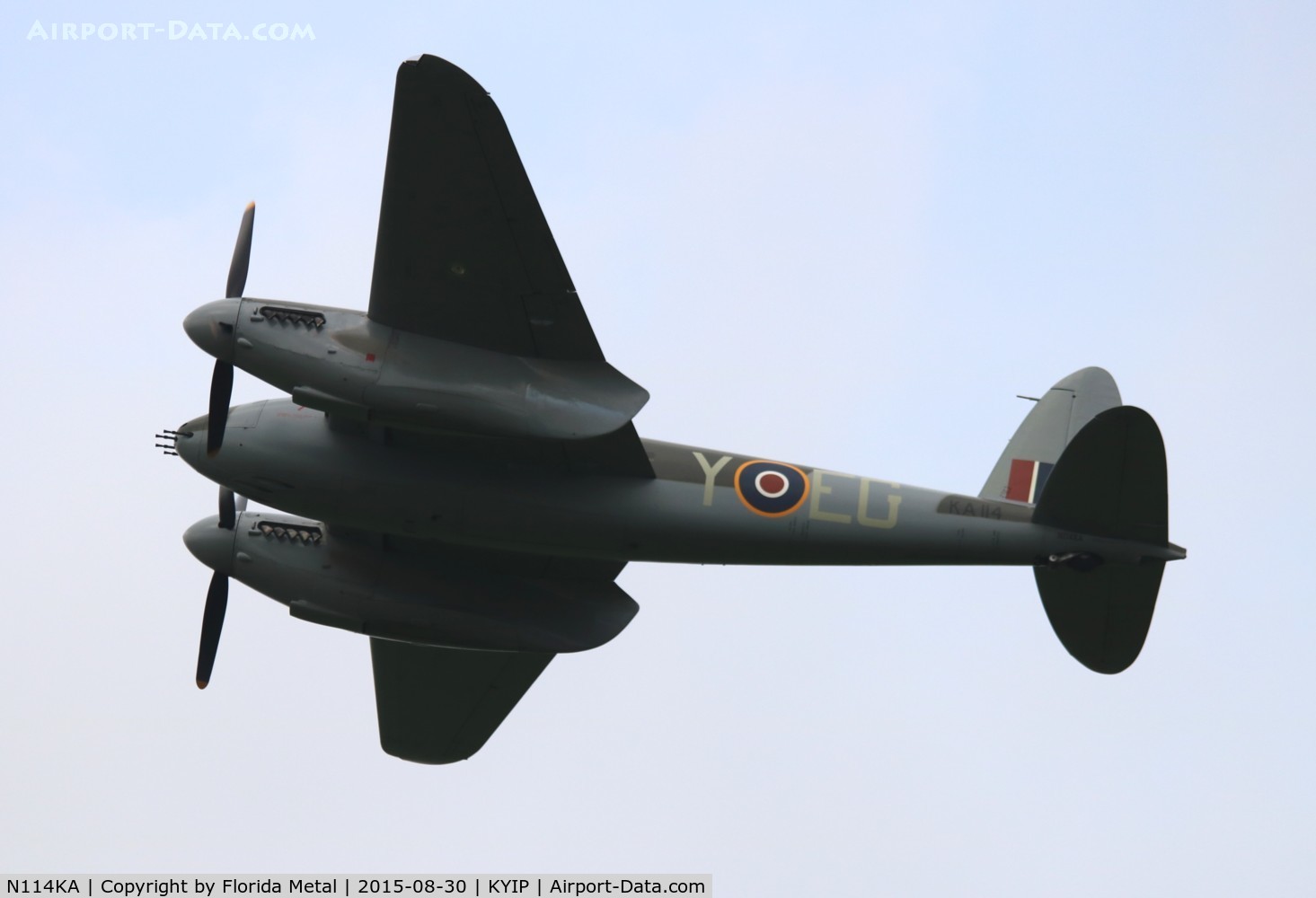 N114KA, 1945 De Havilland Mosquito FB.26 C/N KA114, TOM 2015