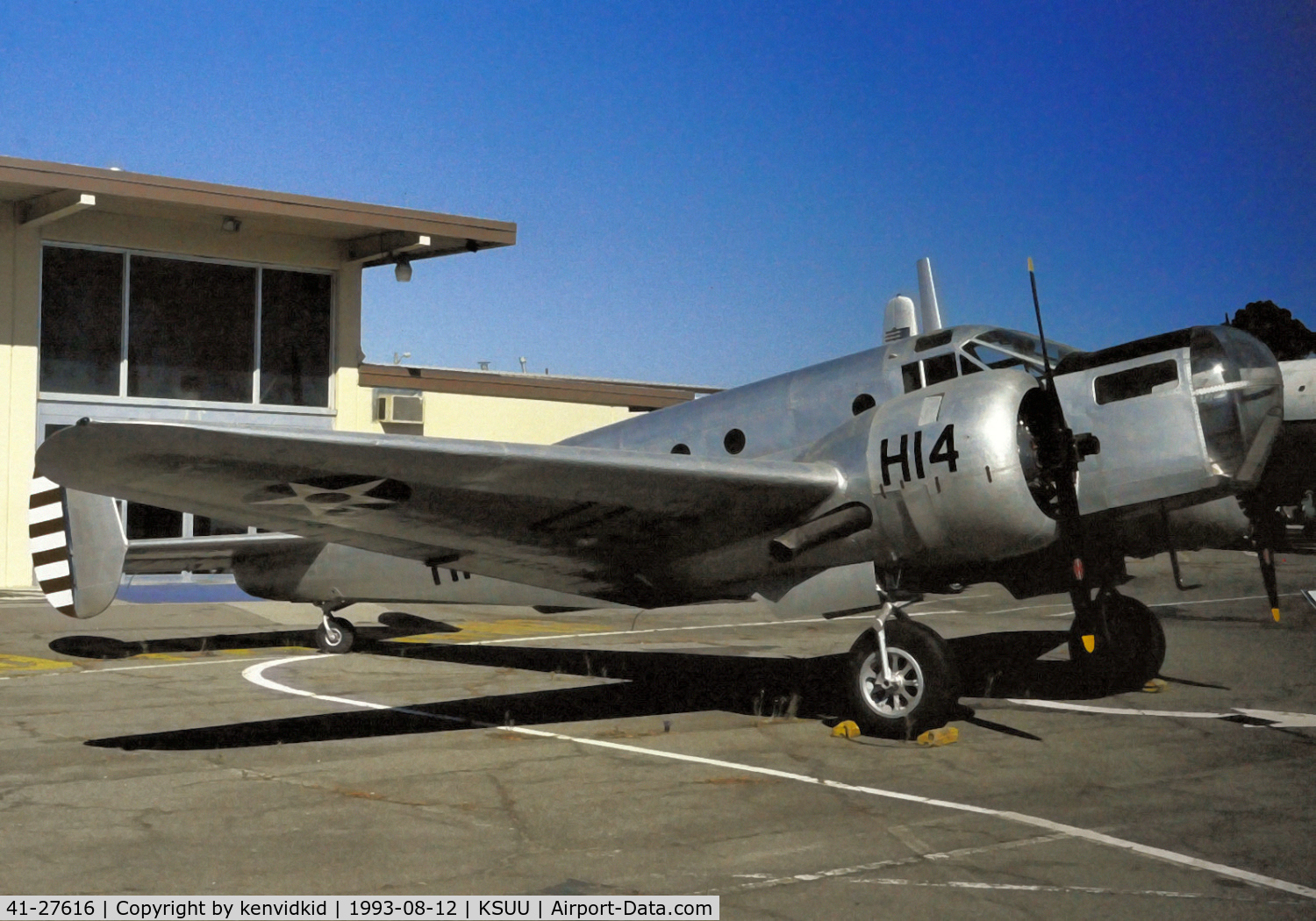 41-27616, 1942 Beech AT-11 Kansan C/N 1461, At the Travis air base museum.