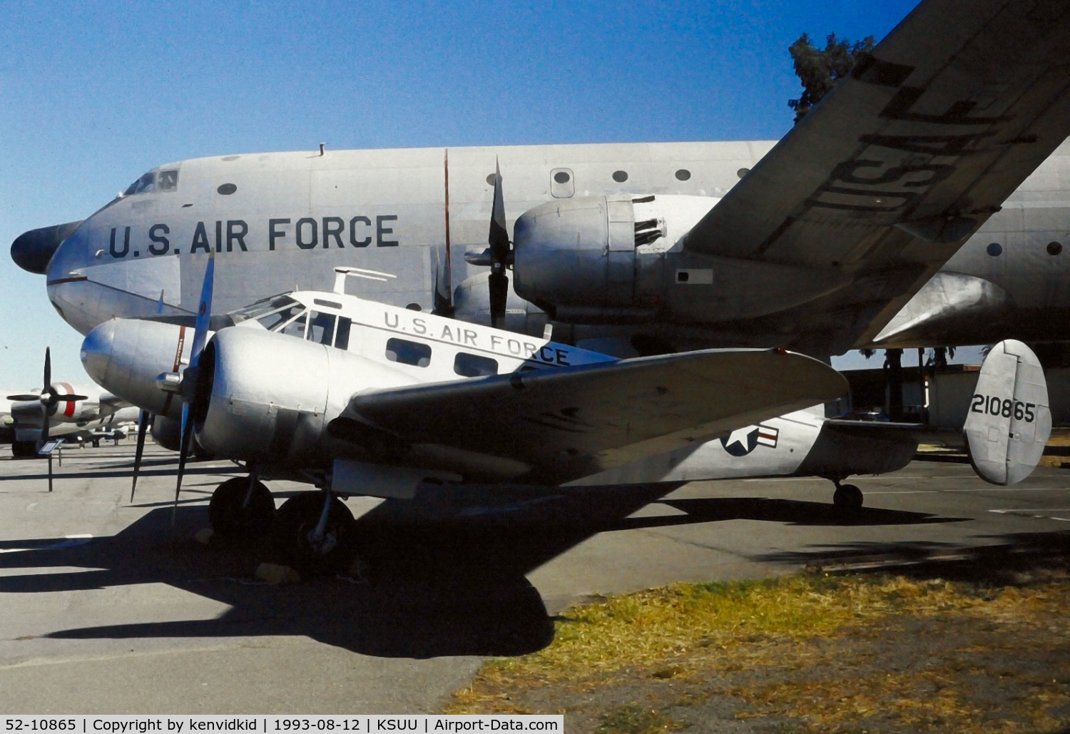 52-10865, 1952 Beech C-45H Expeditor C/N AF-795, At the Travis air base museum.