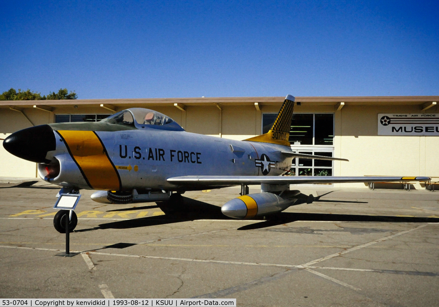 53-0704, 1953 North American F-86D Sabre C/N 201-158, At the Travis air base museum.