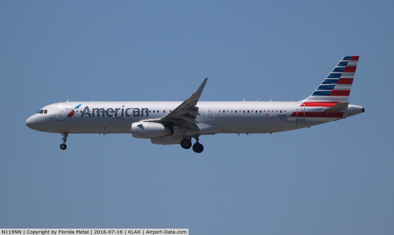 N119NN, 2014 Airbus A321-231 C/N 6222, LAX 2016