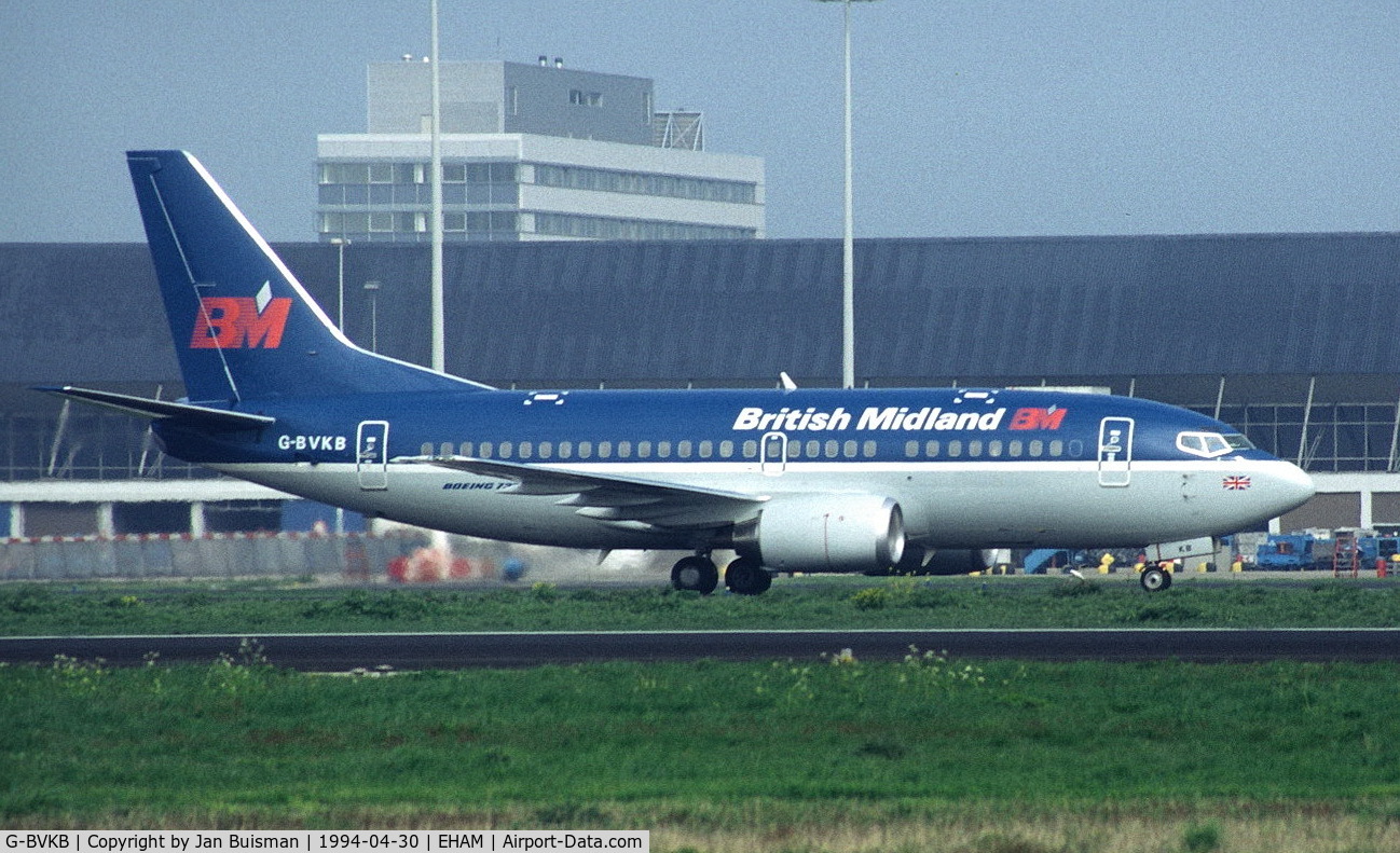 G-BVKB, 1994 Boeing 737-59D C/N 27268, British Midland Airways