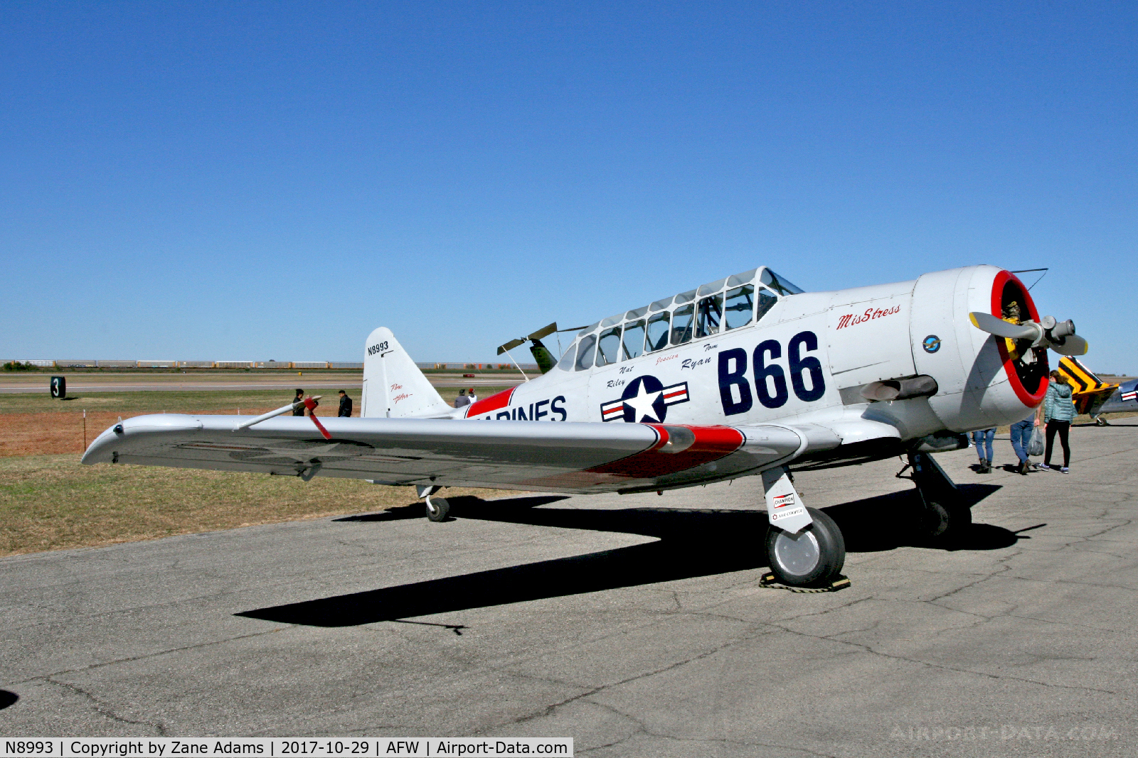 N8993, 1943 North American AT-6 Harvard IIB C/N 66-2709, At the 2019 Alliance Airshow